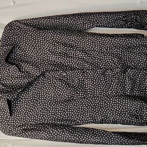 Zanella Black and Tan Polka Dot Blouse